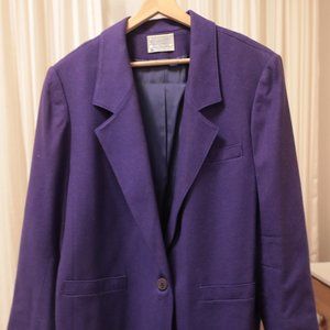 Women's Pendelton Purple Blazer 22W